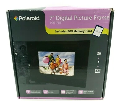 Polaroid 7"  Digital Picture Frame USB Port 16:9 Ratio Resolution USA Seller - Image 1 of 4