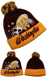Washington New Leader Colossal Football Team W Flame Red Era Beanie Strickmütze Mütze - Bild 1 von 4