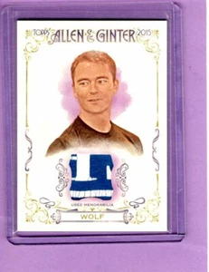 *2015 topps Allen & Ginter's Game-Used patch ROBB WOLF no.FSRA-RW nutritionist - Picture 1 of 1
