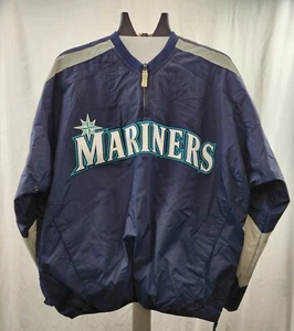 Seattle Mariners Quarter-Zip Pullover AUTHENTIC Majestic MLB Collection ADULT - Bild 1 von 8