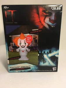 It PENNYWISE Inflatable Yard Decoration NEW!! Awesome!! 5 Ft Tall (free socks!) - Picture 1 of 7