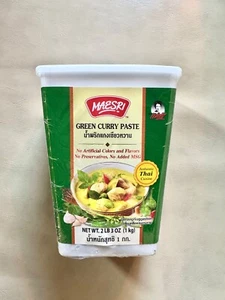 Green Curry Paste, Authentic Thai Green Curry Paste for Thai Curries 2 LB. 3 Oz. - Picture 1 of 5