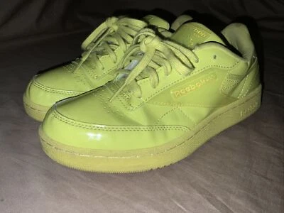 Zapatos Reebok Club C Cardi B Recubiertos H02515 Verde Neón Amarillo Talla 4.5 Foto 1 de 4