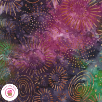 SUNNY DAY BATIKS 4358 24 Raspberry MODA BATIKS Quilt Fabric - Image 1 of 4