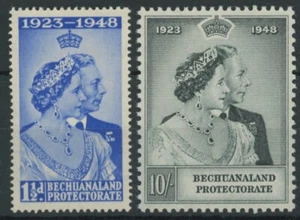 Bechuanaland 1948 Silver Wedding, u/m. SG136-37 - Picture 1 of 1