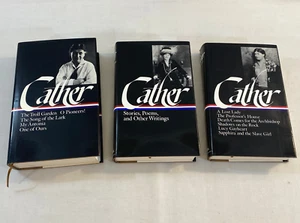Library Of America Lot 3 Books Willa Cather 1st Printing HCDJ VG/B - Imagen 1 de 13