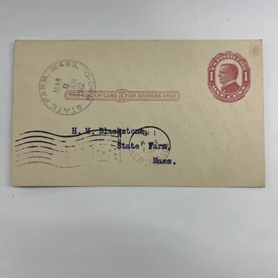 US SC UX24 Boston MA 3-1-12 "Shipped to day car #47394" J.N. Smith and Co #A31 - Image 1 of 2