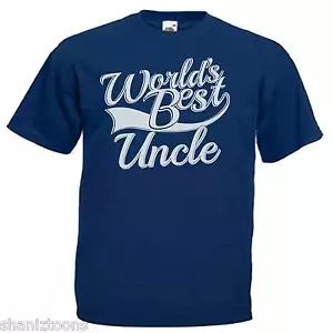 World's Best Uncle Gift Adults Mens T Shirt 12 Colours Size S - 3XL - Picture 1 of 12