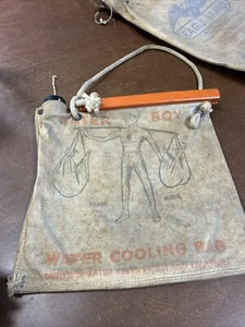 VTG Canvas Water Boy Cooling Bag WATERBOY Trade Mark 10 1/2” By 10 1/2” WOW - Picture 1 of 13