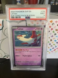 Latias - 139 (Cosmo Holo) 139 Sv: Tarjetas Promocionales Escarlata y Violeta Holo PSA 9 - Imagen 1 de 2