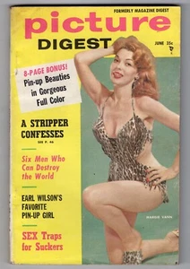 Picture Digest June 1957 Rita Gable H-BOMB Jayne Mansfield MORE Mens Magazine - Imagen 1 de 2