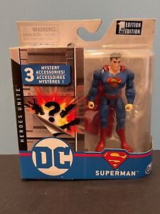 New DC Comics Superman Action Figure with 3 Accessories 1st Edition