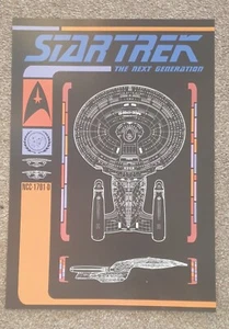 Star Trek The Next Generation Uss Enterprise Ncc1701D Lcars Style A3 Poster - Bild 1 von 1