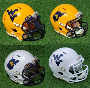 WEST VIRGINIA MOUNTAINEERS 2024 FOOTBALL MINI HELMET 4 OPTIONS - Picture 1 of 9