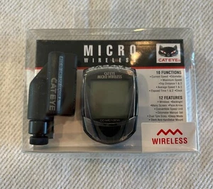 Cateye Micro Wireless Bike Computer MC100W -- 10 functions. New in box! - Picture 1 of 3