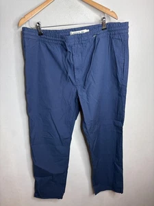 Pantalone Lacoste uomo 38 blu slim fit coulisse seersucker pantalone leggero - Foto 1 di 9