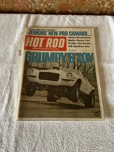 HOT ROD Magazine 1970 July Jenkins' New Pro Camaro MH418, VGC - Picture 1 of 7