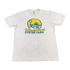 Island Creek Oyster Farm Shirt Mens Extra Large Duxbury MA Saw Slurped Adult A25 - Picture 1 of 13