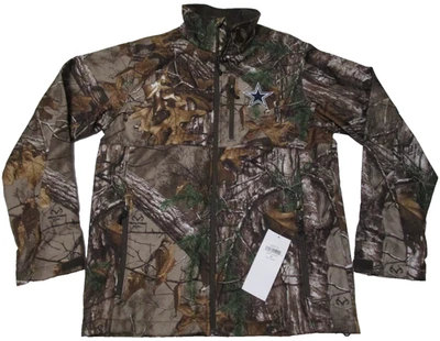 Nueva CHAQUETA DE FÚTBOL AMERICANO DALLAS COWBOYS NFL Columbia para hombre Mediana Nueva con Etiquetas Realtree Camuflada Foto 1 de 4