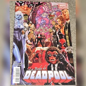 1 Rare VHTF Deadpool 27 VF MX 14 1:50 Mark Brooks 2014 Wedding Foreign Variant - Picture 1 of 7