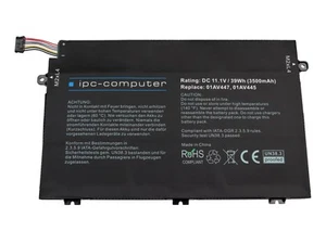 IPC-Computer Batterie compatible avec Lenovo 5B10W13887 avec 39Wh - Photo 1/3