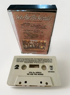 USA for Africa We Are the World Cassette Tape 1985 Michael Jackson Prince & More - Image 1 of 4