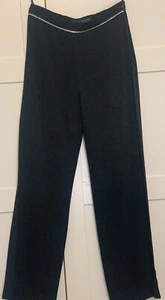 Karen Millen Trousers Black Evening UK 8 28W 30L Diamante Detail Waistband - Picture 1 of 8