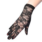 Retro Women Sexy Short Lace Finger Gloves Sheer Mesh Fancy Dress Bride Wedding Ⓩ