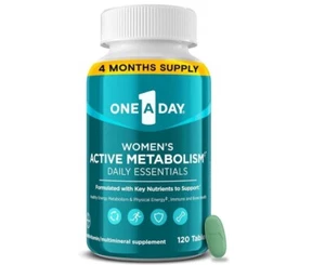 One A Day Women's Active Metabolism Daily Essential, 120 Count (Pack of 1) - Picture 1 of 6