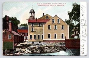 1905~Old Slater Mill~First in America~Pawtucket Rhode Island RI~Antique Postcard - Picture 1 of 2