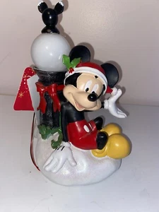 Disney Mickey Mouse Christmas Holiday Garden Statue Figure Light Up Lamp Post - Picture 1 of 12
