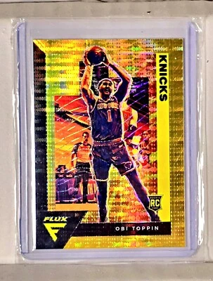 Obi Toppin SSP RC 2020-21 Flux Black Gold Pulsar Prizm Rookie Only A Few Made  - Image 1 of 3