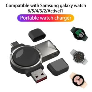 Wireless Charger Magnetic Galaxy Watch 5 Pro 4 3 Active 2 1 Gear S4 Fast Charger - Picture 1 of 20