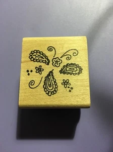 Estampillas de goma de salón de papel - fondo de cachemira - Imagen 1 de 2