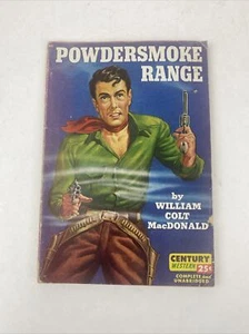 POWDERSMOKE RANGE by MacDonald, Century Western pulp digest vintage pb 1934 - Picture 1 of 15