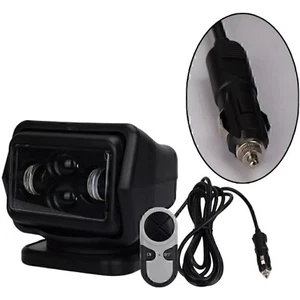 7" 60W LED Search Light Rotating Remote Control Driving Spot Light Fit Trucks - Picture 1 of 9