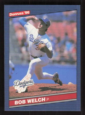 1986 Donruss #459 Bob Welch Los Angeles Dodgers - Image 1 of 2