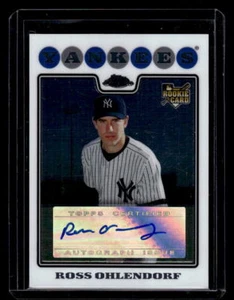 2008 Topps Chrome #232 Ross Ohlendorf Rooke Autograph - Picture 1 of 2