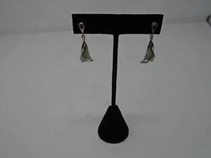 925 Sterling Silver Earrings With Opals - Not Sure If They are Lab Created - Picture 1 of 5