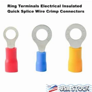 Terminals Electrical Insulated Quick Splice Wire Crimp Connectors 22-10AWG - Picture 1 of 9