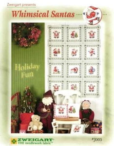 CROSS STITCH ZWEIGART PRESENTS WHIMSICAL SANTAS - Picture 1 of 1