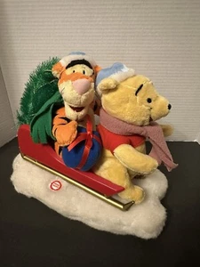 Gemmy Winnie The Pooh & Tigger Sleigh Music Sings 2 Different Songs Animated - Bild 1 von 13