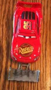Disney Pixar Mattel 3" Lightning McQueen Rust Eze 95 1186 MJ 1 NL Car with Plow - Picture 1 of 4