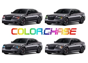Kit de halo de flujo de faros LED de persecución de color para Chrysler 300 11-16 - Imagen 1 de 10