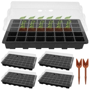 Seedling Trays Seed Starter Tray, 5-Pack Mini Propagator Plant Greenhouse Gro... - Picture 1 of 7