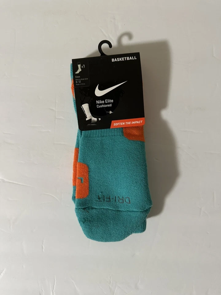 Nike Elite Basketball Cushioned Crew Socks LARGE  (8-12)  - Image 1 of 1