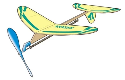 High-performance light plane KATANA rubber-powered model airplane kit LP-24 - Image 1 of 3