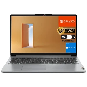 Portátil Ideapad 1 Estudiante, Pantalla FHD de 15.6", Procesador Intel Dual Core, 8GB RAM, - Imagen 1 de 12