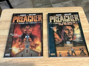 1995/97 Graphic Novels “PREACHER Vol. 1 & 2” by Garth Ennis Steve Dillon - Picture 1 of 6