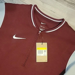 Nike Herren Dri-FIT 1/2-Reißverschluss Pullover Oberteil burgunderrot grau Größe Small neu mit Etikett FJ9549-669 - Bild 1 von 9